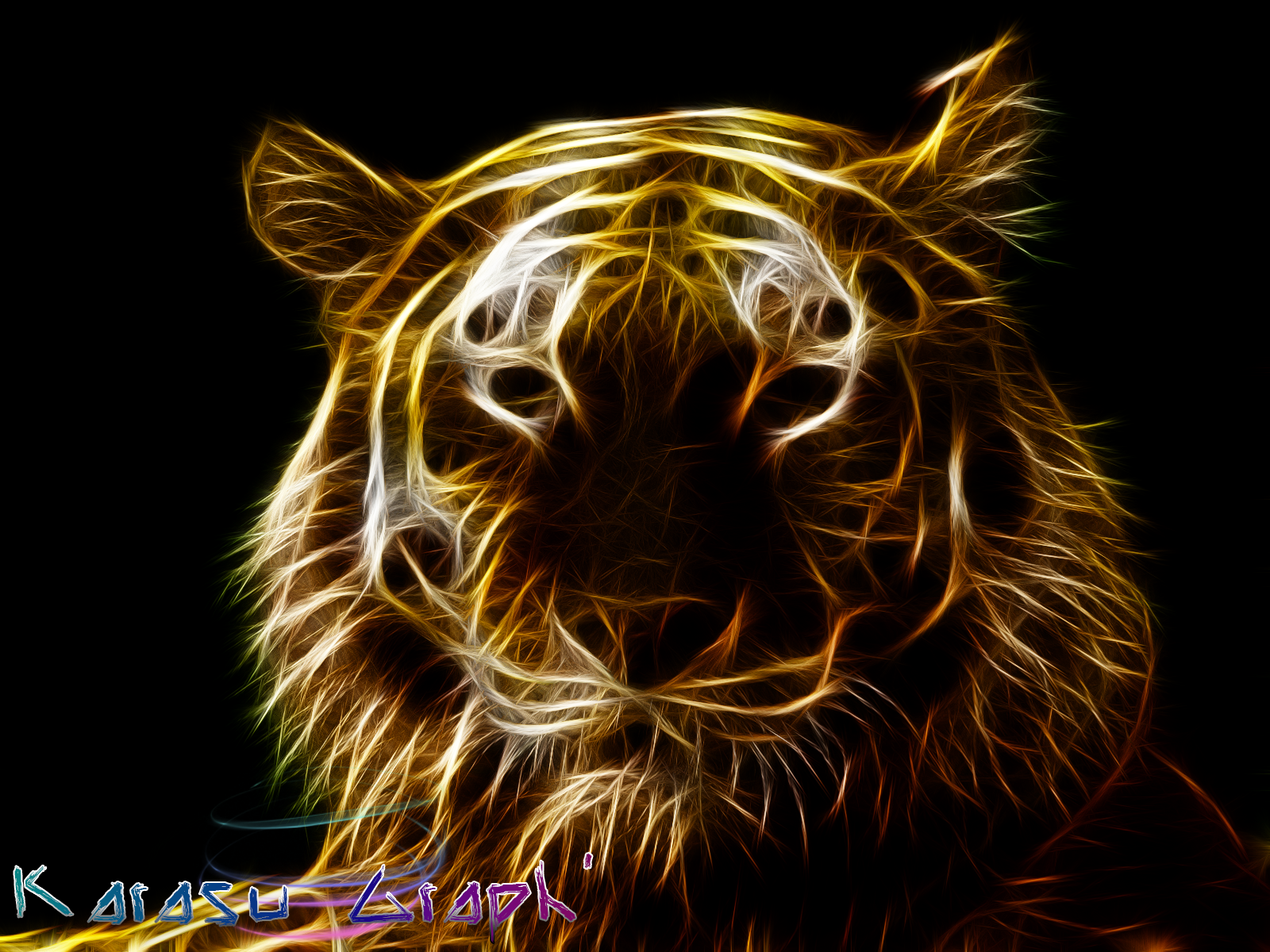 Tiger Abstract Karasugraph