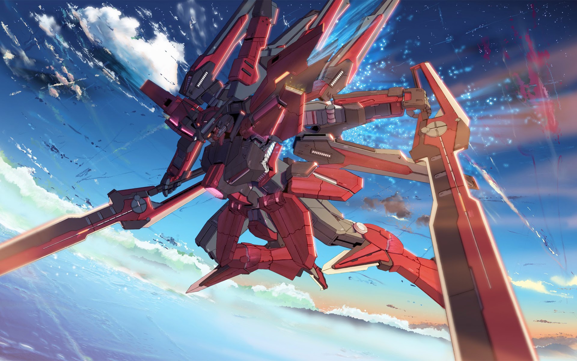 Gundam 00 Anime Mecha Sky a917 HD Wallpaper