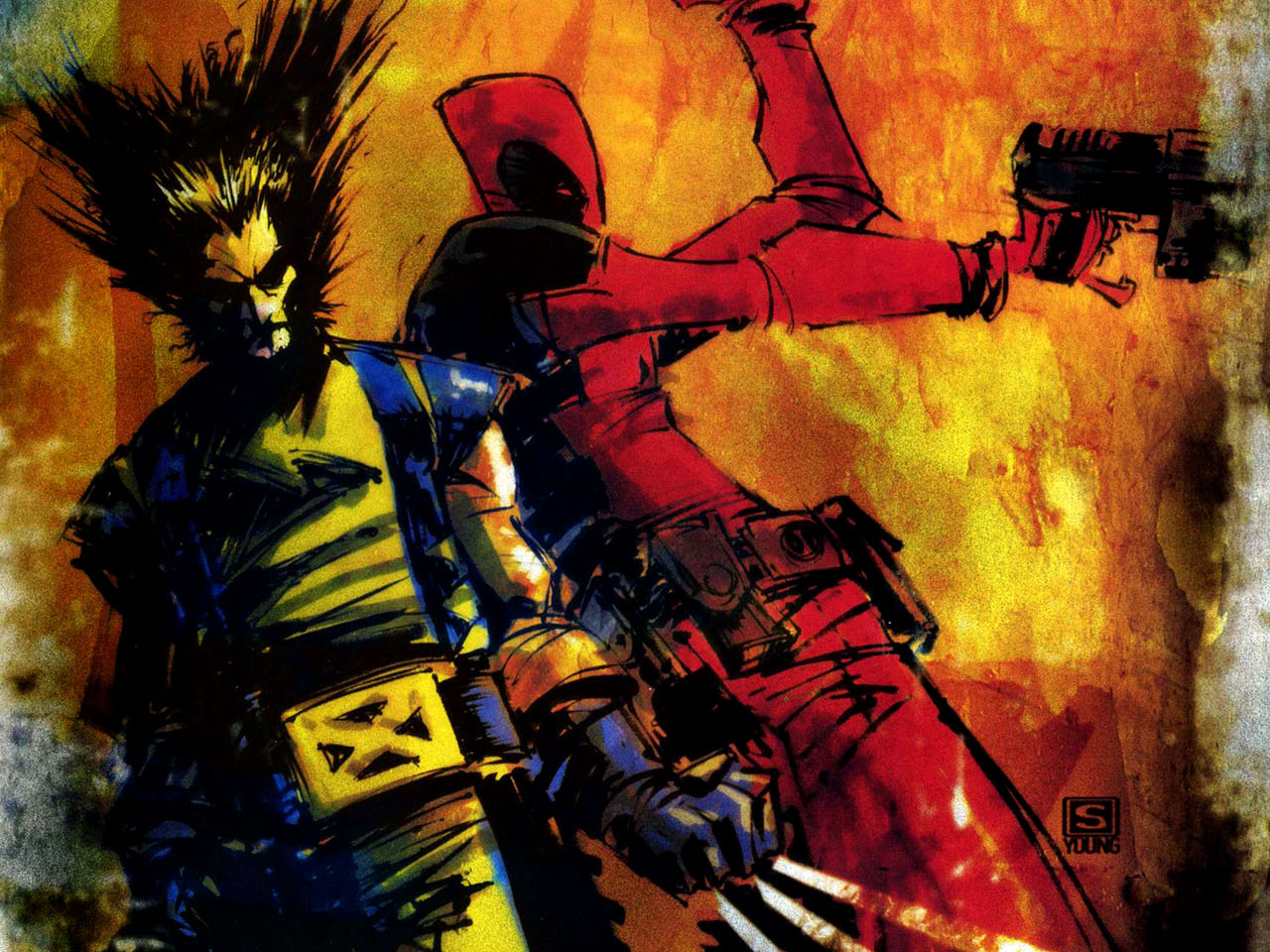 Deadpool And Wolverine Wallpaper Background
