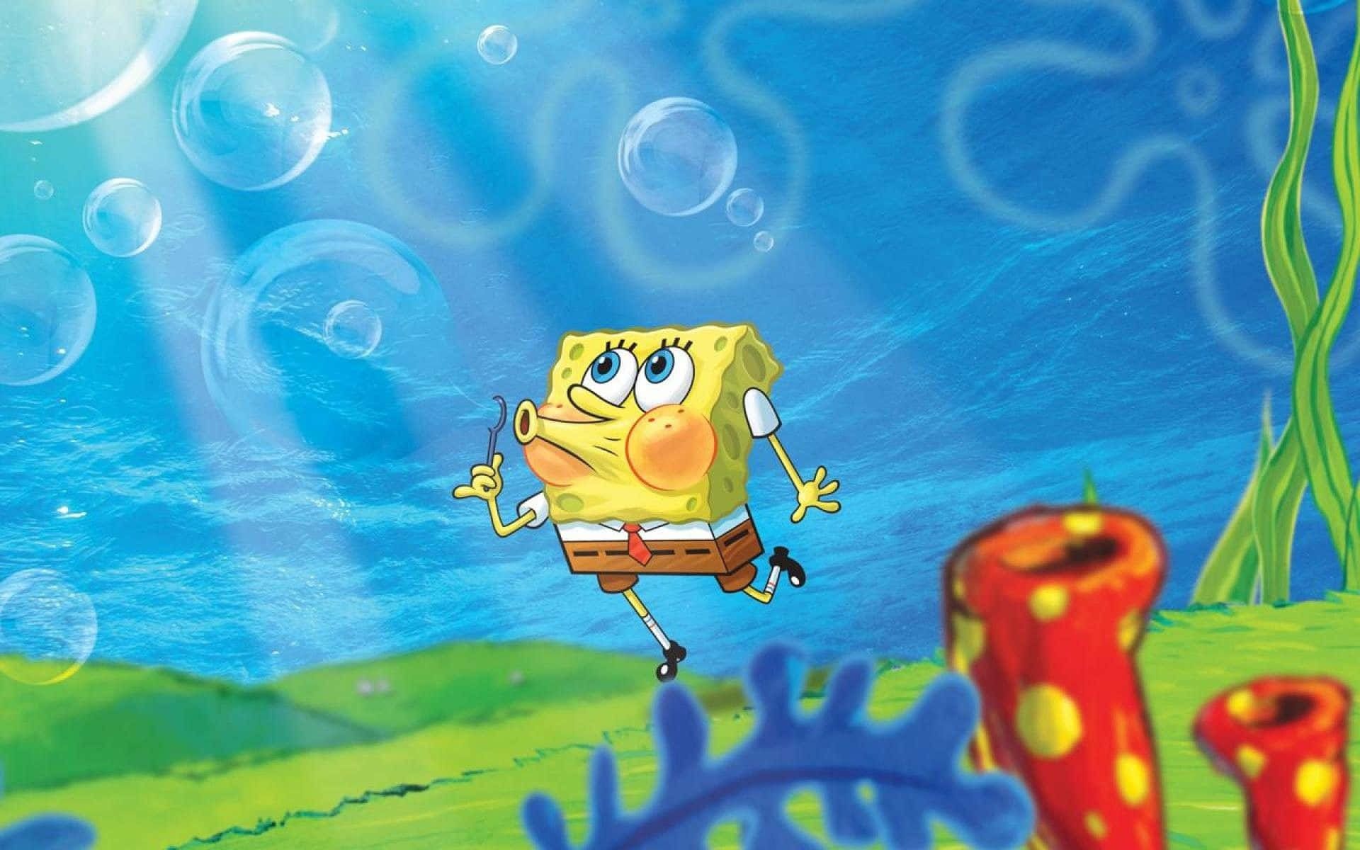 Aesthetic Spongebob Laptop Wallpaper