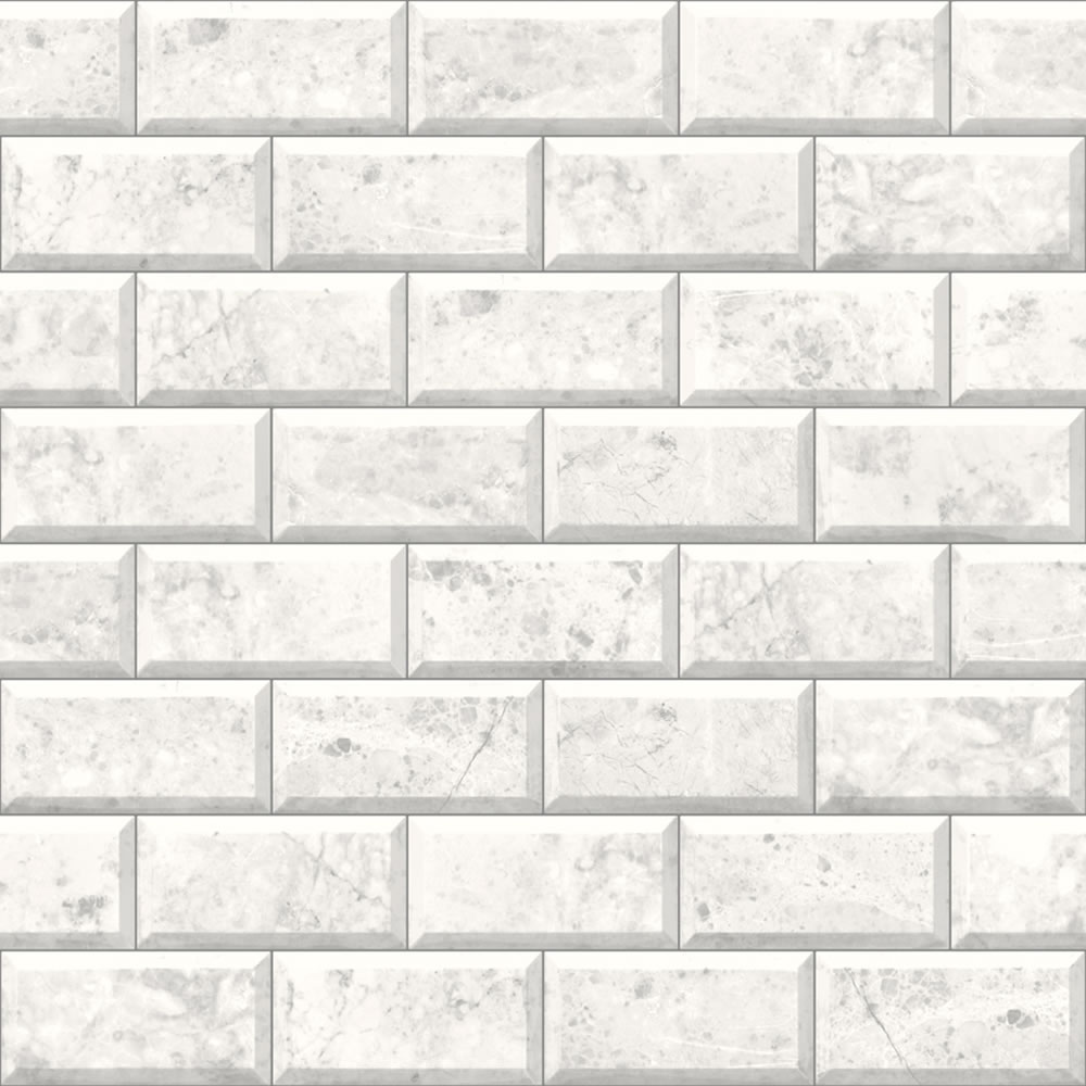 Muriva Marbel Wall Wallpaper White At Wilko