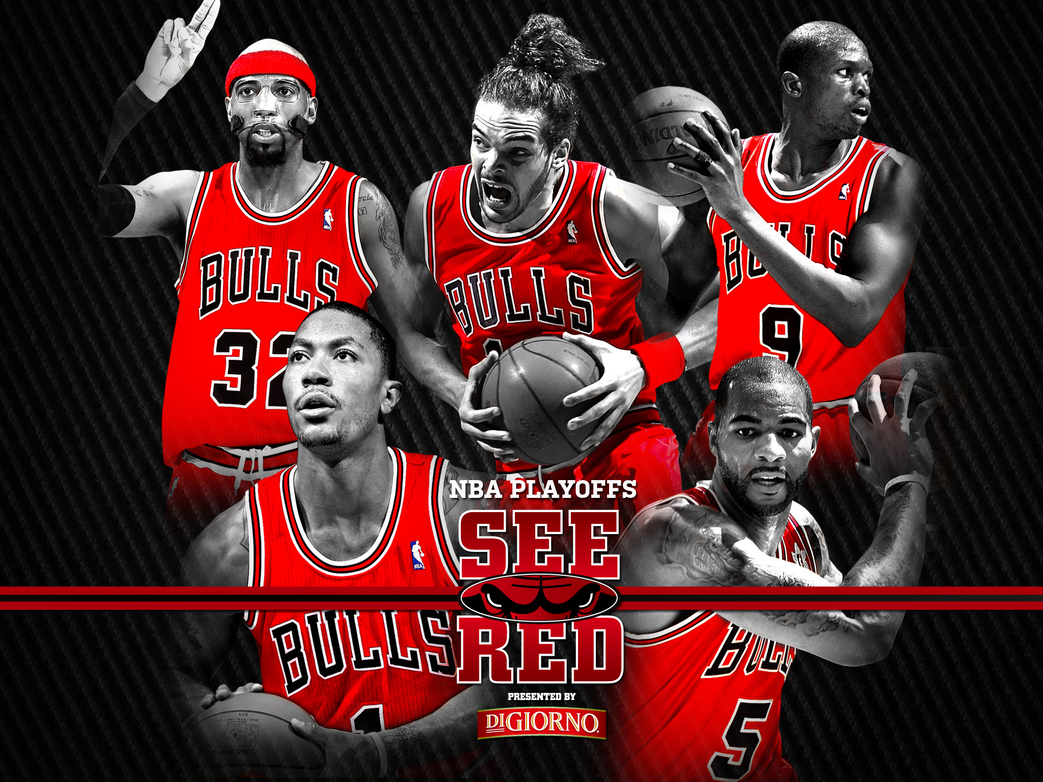 Playoffs See Red Wallpaper Chicago Bulls
