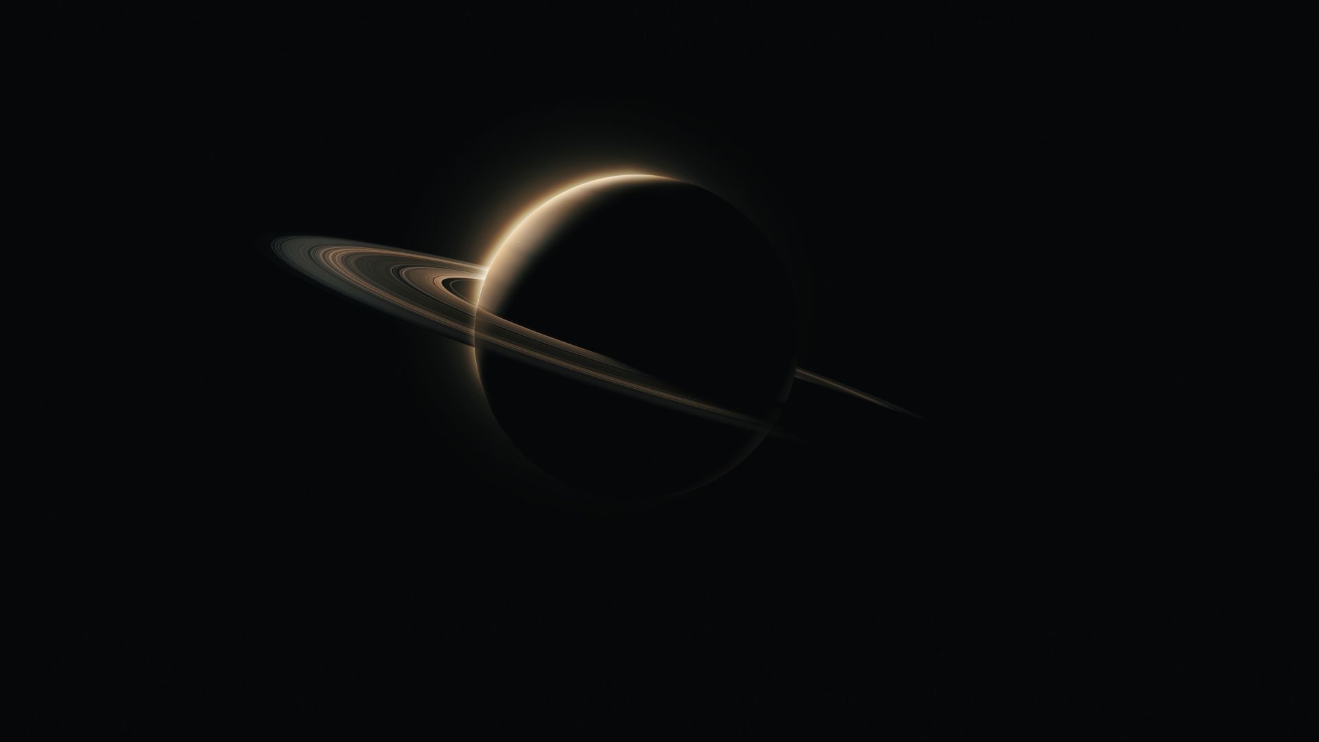 Desktop Wallpaper Saturn Pla Dark HD Image Picture