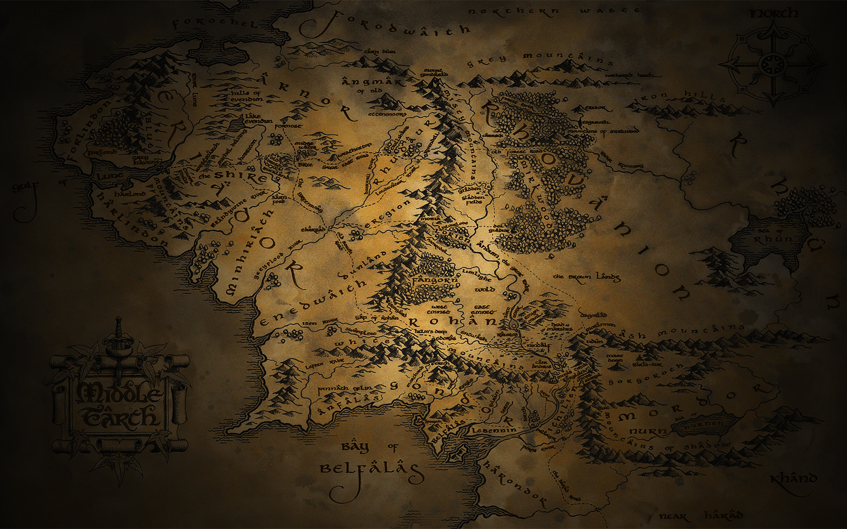 middle earth wallpaper by johnnyslowhand customization wallpaper other