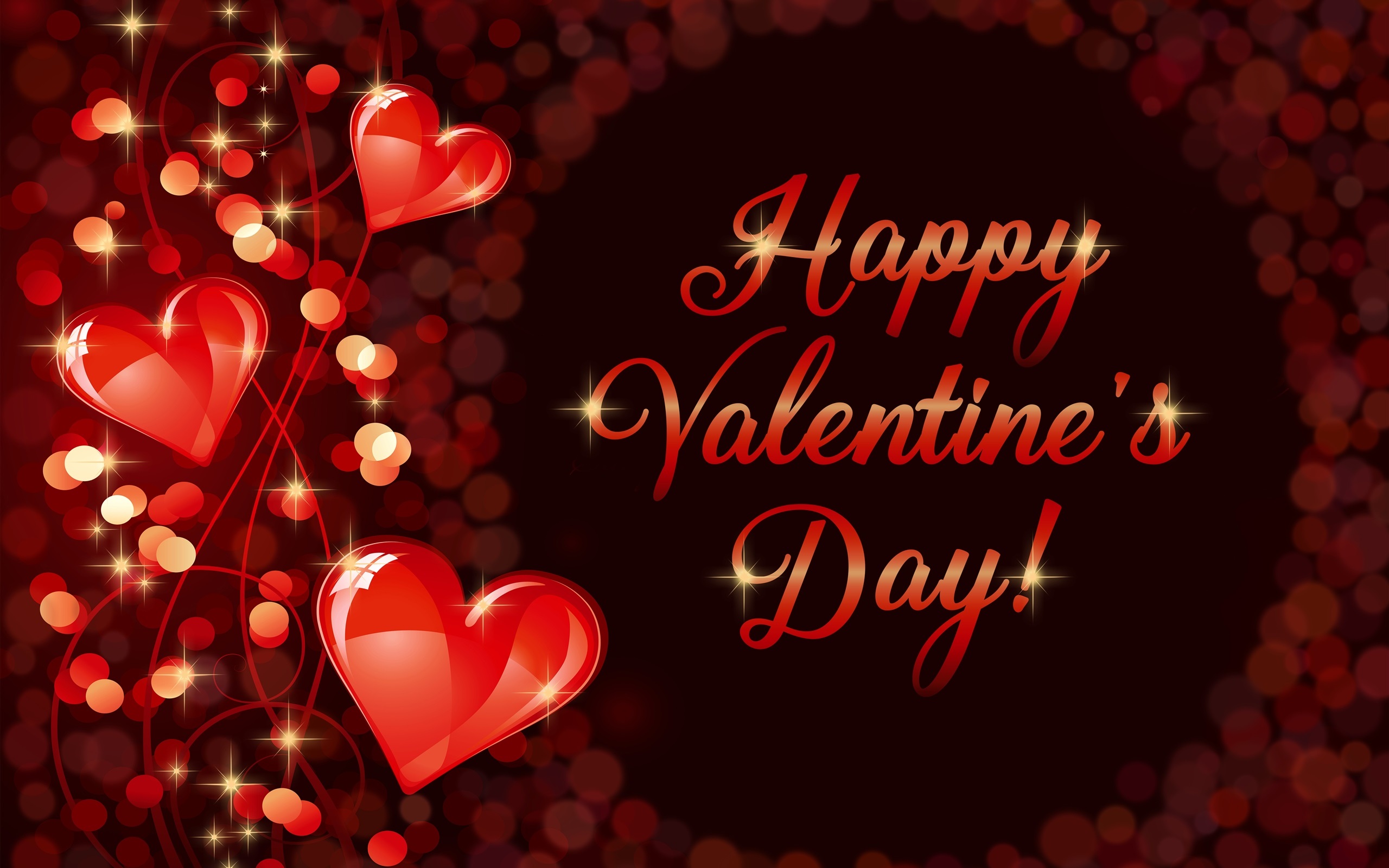Wallpaper Happy Valentine S Day Romantic Love Hearts