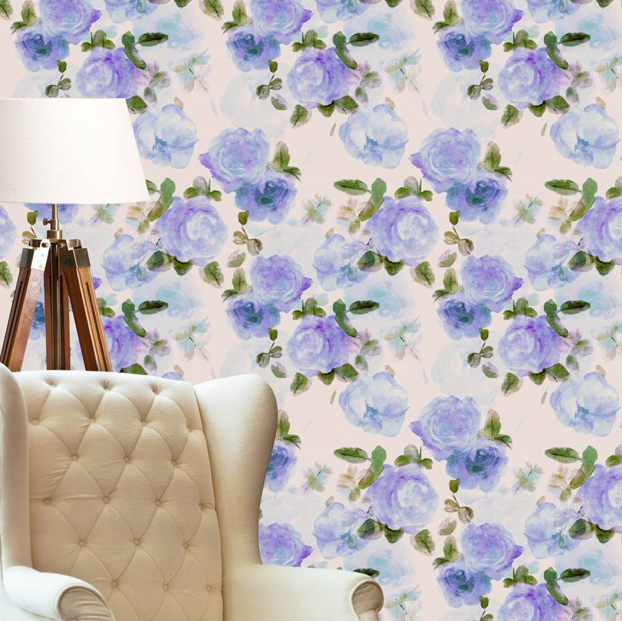 lilac bloom wallpaper by snuugle notonthehighstreetcom