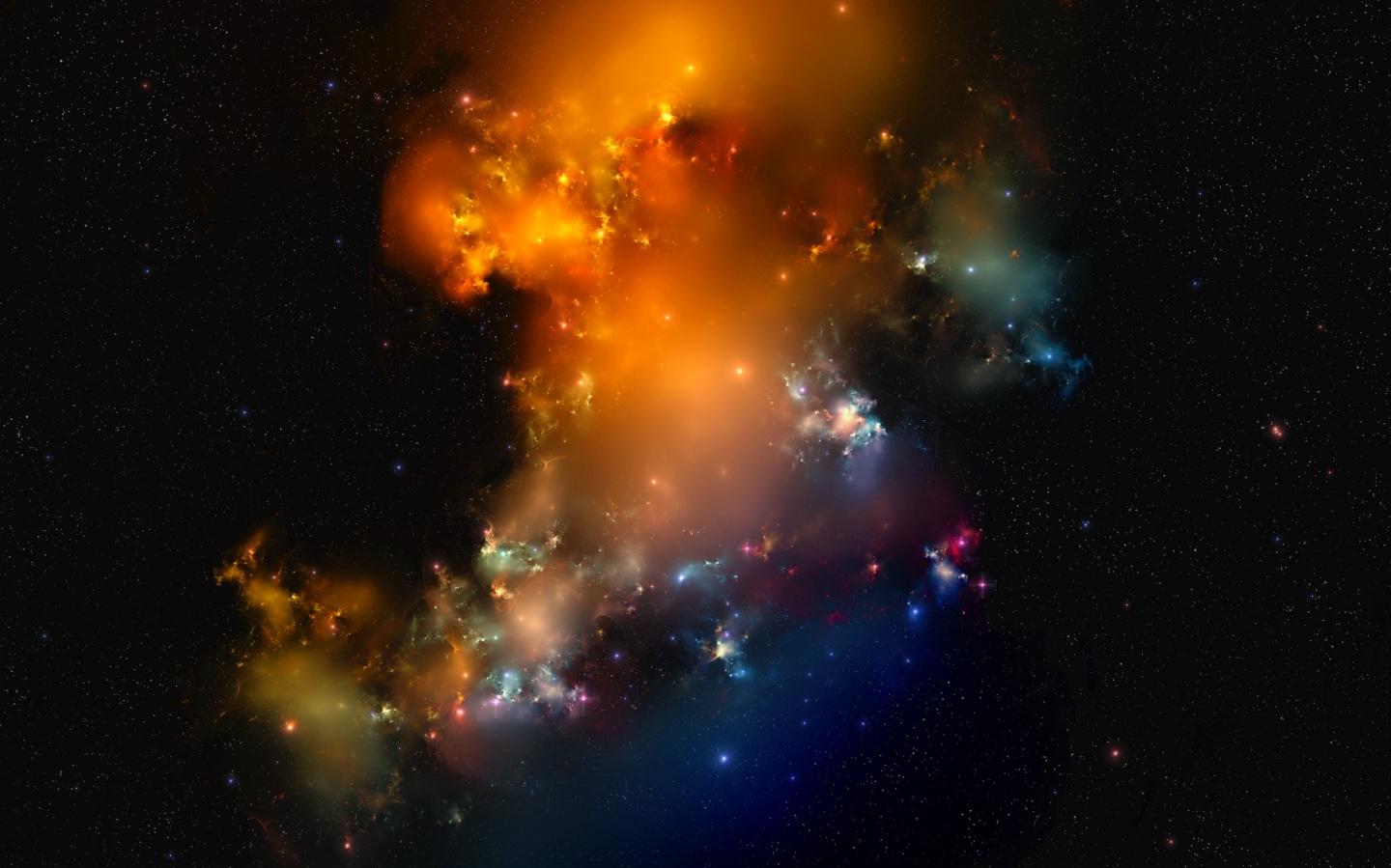 Milky Way Space Cosmos Stars Abstract Night Sky HD Papel De Parede