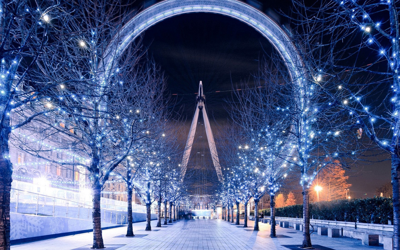 London City Winter Wallpaper HD S
