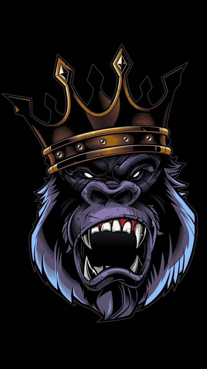 Ferocious King Gorilla iPhone N1ck00h4hu7r01mu Wallpaper