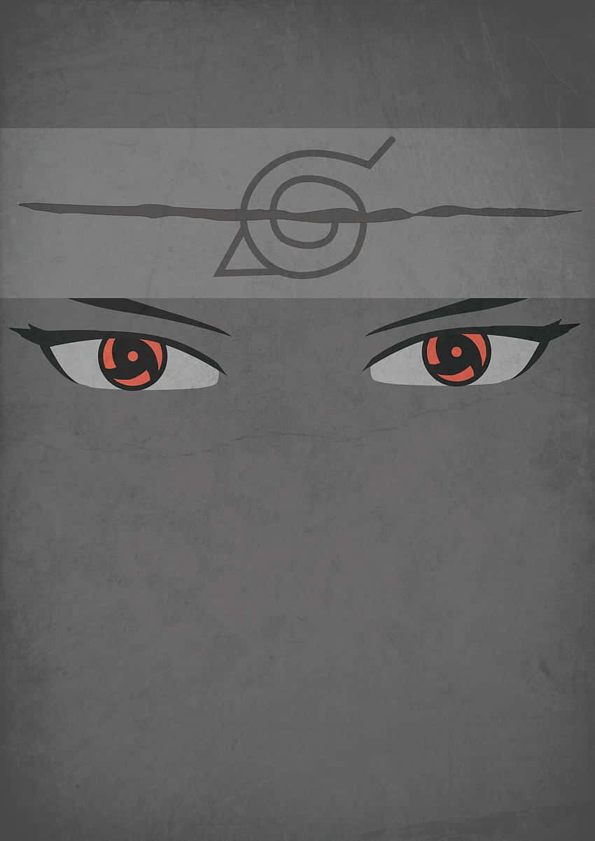 Sharingan Eyes Minimalist Artwork Wallpaper