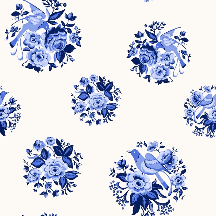 Wallpaper Delfts Blauw Estahome Nl Tattoo Ideas Royal Kashmir Delft