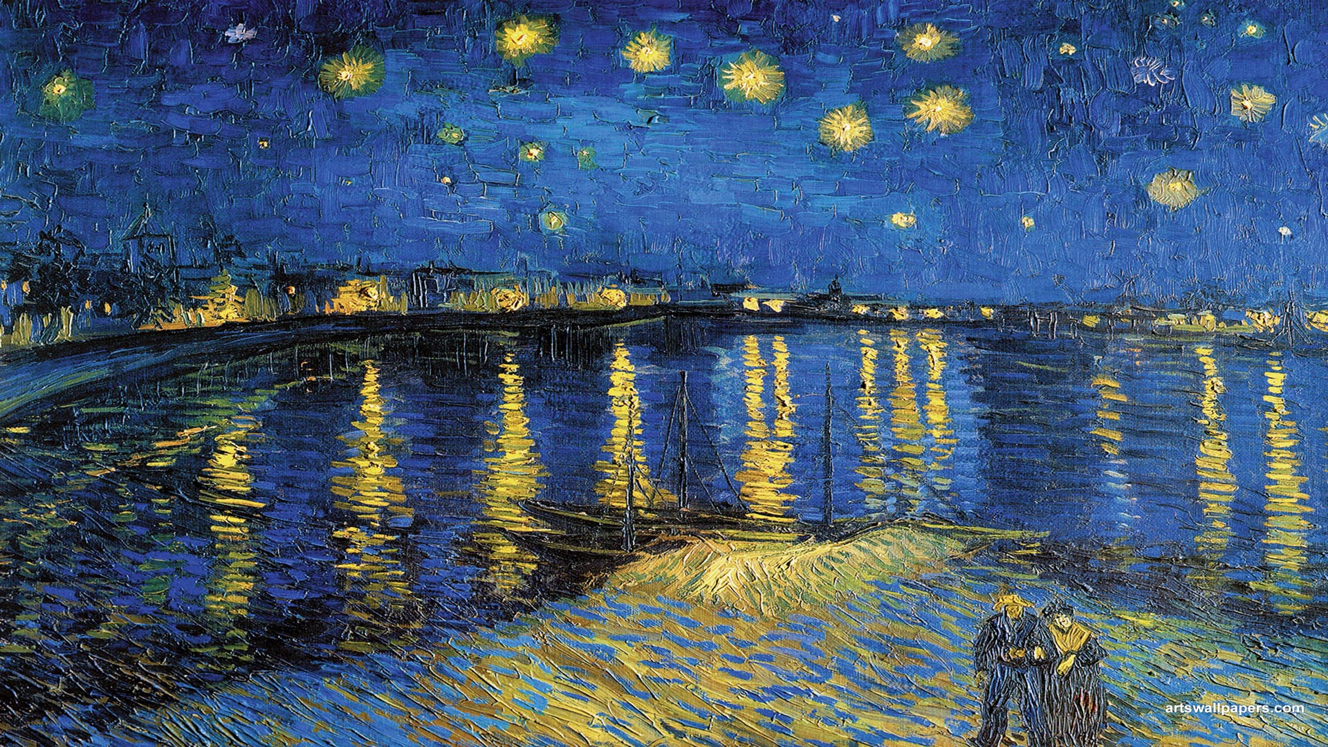 Over The Rhone Wallpaper Vincent Van Gogh Art Paintings