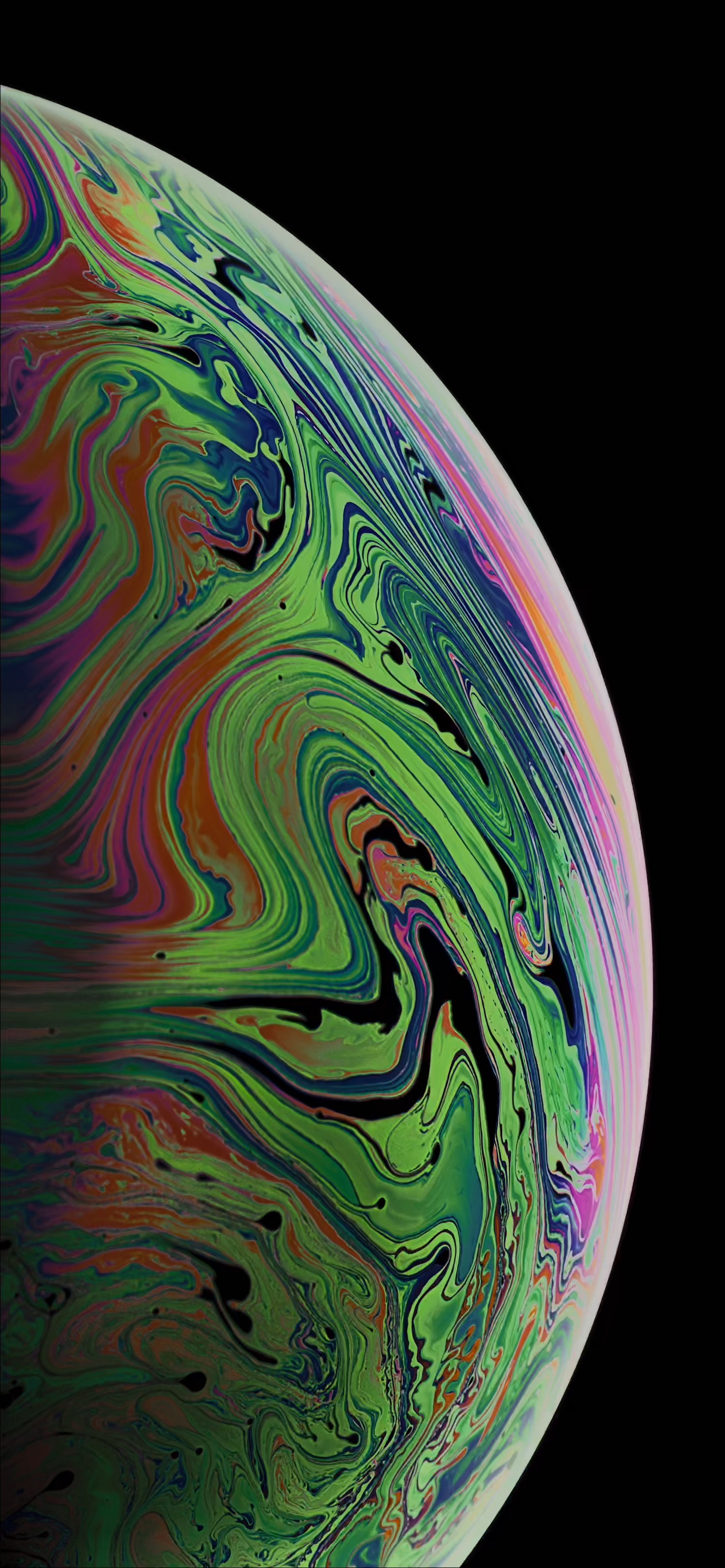 The iPhone Xs Max Wallpaper Of Bubbles