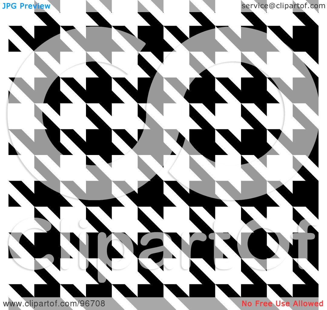 Of A Black And White Seamless Houndstooth Pattern Texture Background