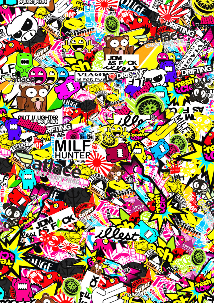  47 Sticker  Bomb  Wallpaper  HD on WallpaperSafari