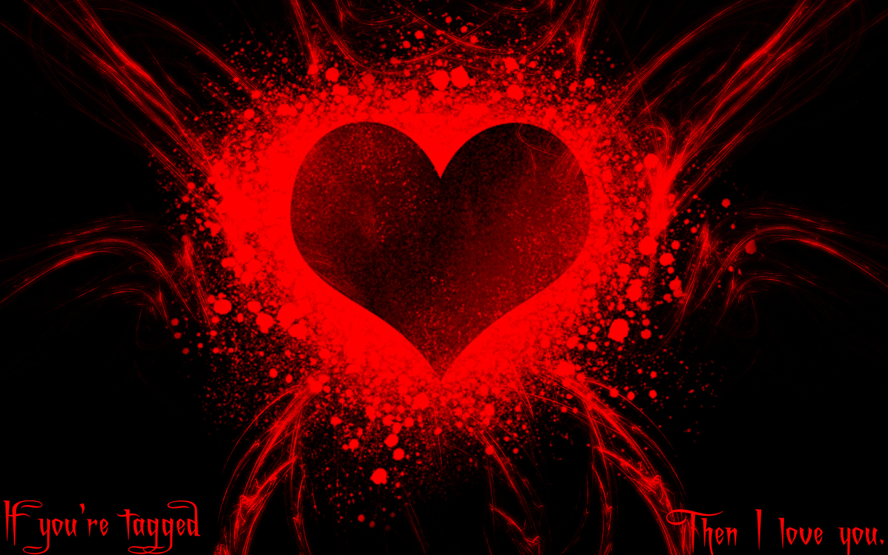 Tagged Heart Love HD Wallpaper