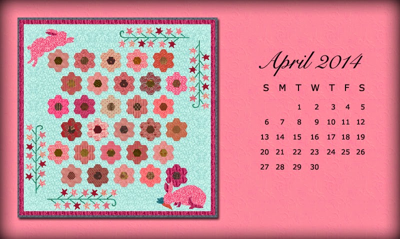 Cabinquilter S April Desktop Calendar