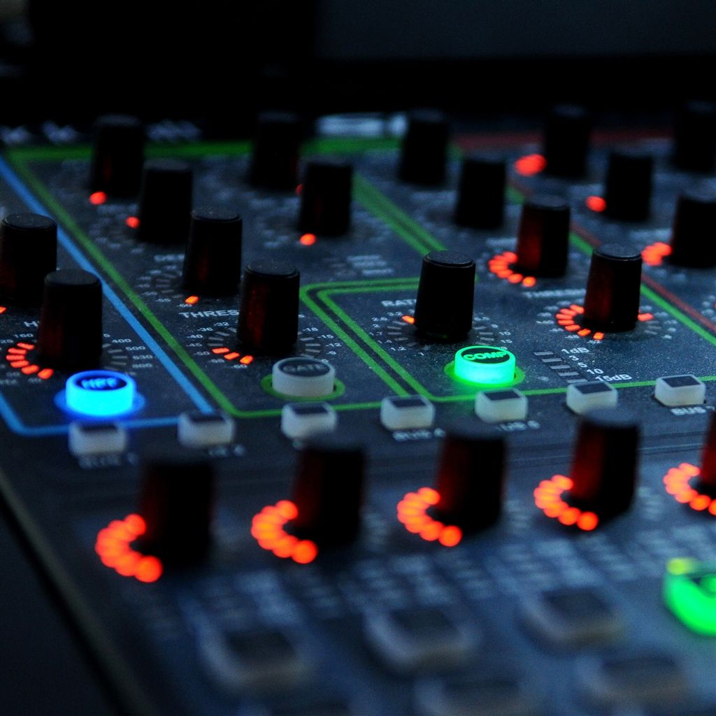 Dj Mixer Llights Controller iPad Air Wallpaper iPhone