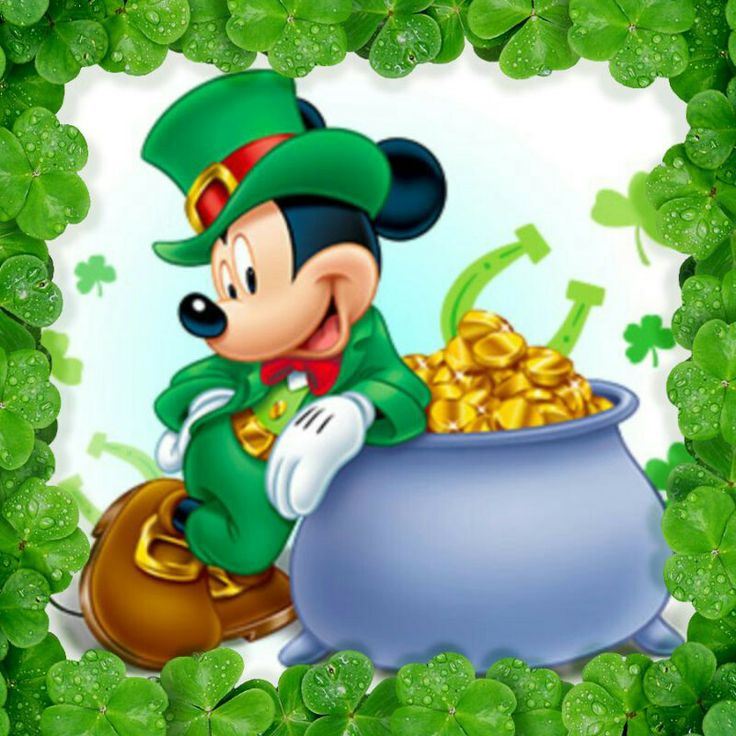 Leprechaun Mickey Mouse Holidays St Patrick S Day