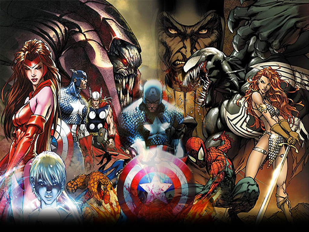 Marvel Desktop Background by badbhoy666 on
