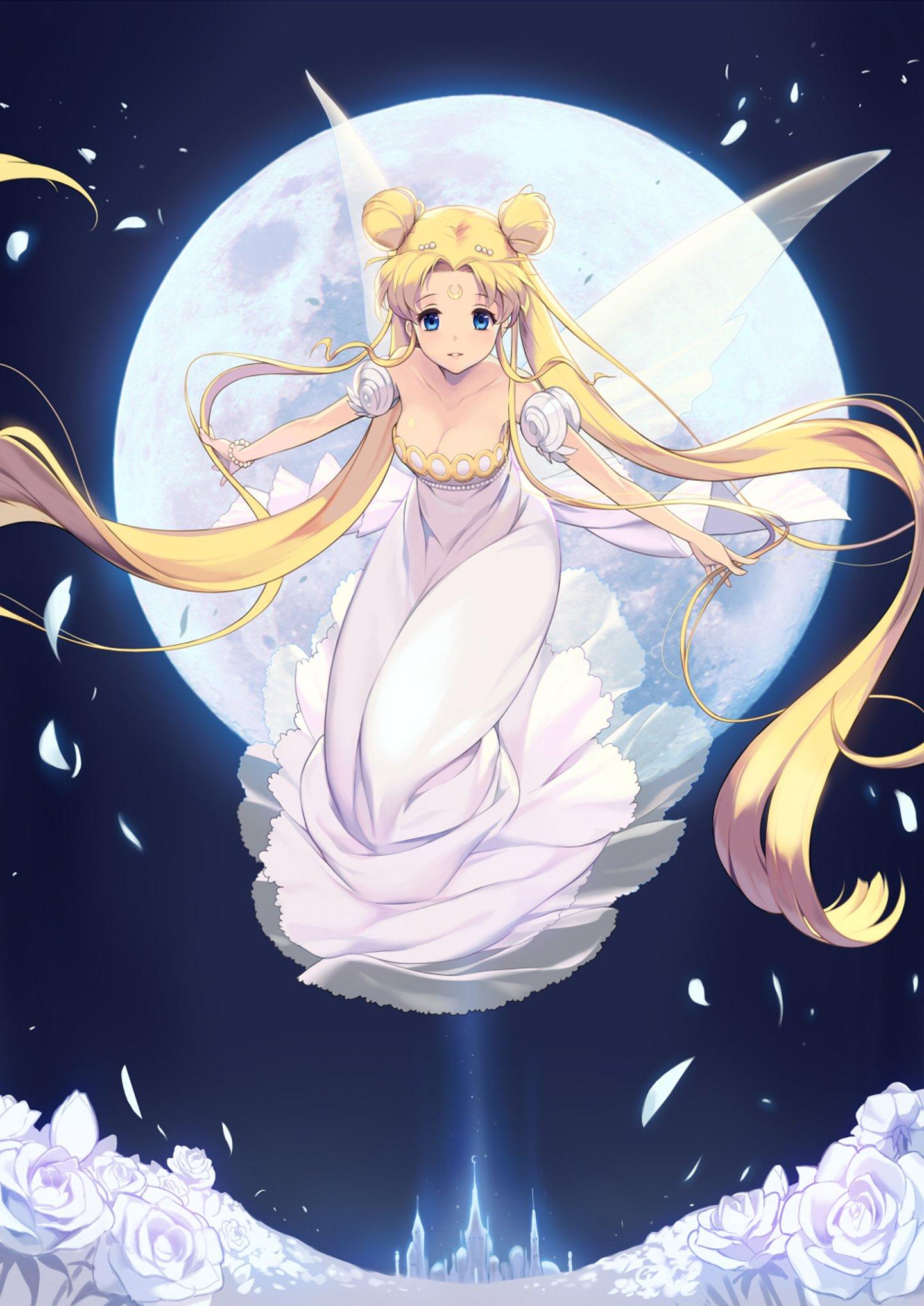 Sailor Moon Petals Anime Series Usagi Tsukino Wallpaper