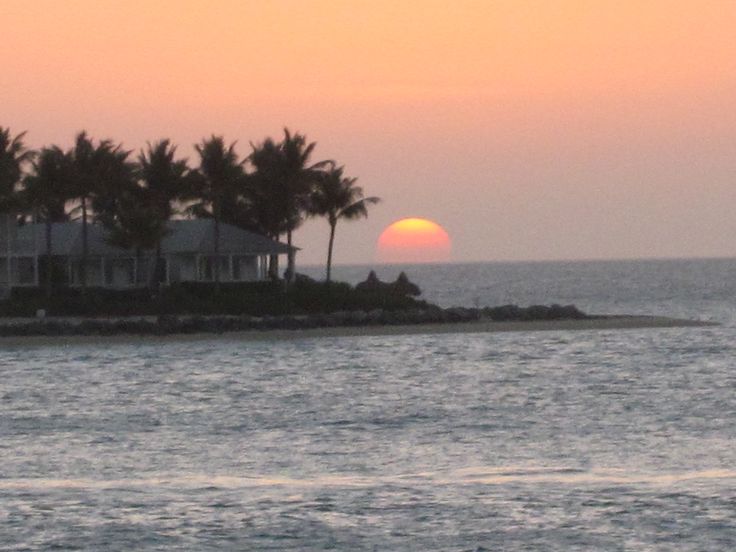 From Key West Fla Over Sunset