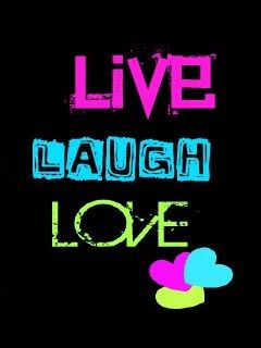 Live Laugh Love Neon Background