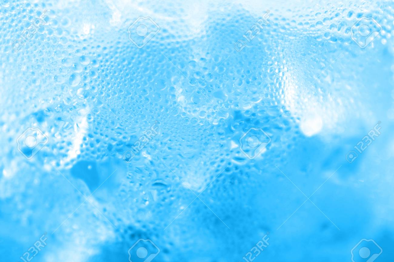 Water Drop Soda Ice Baking Background Fresh Cool Blue Texture