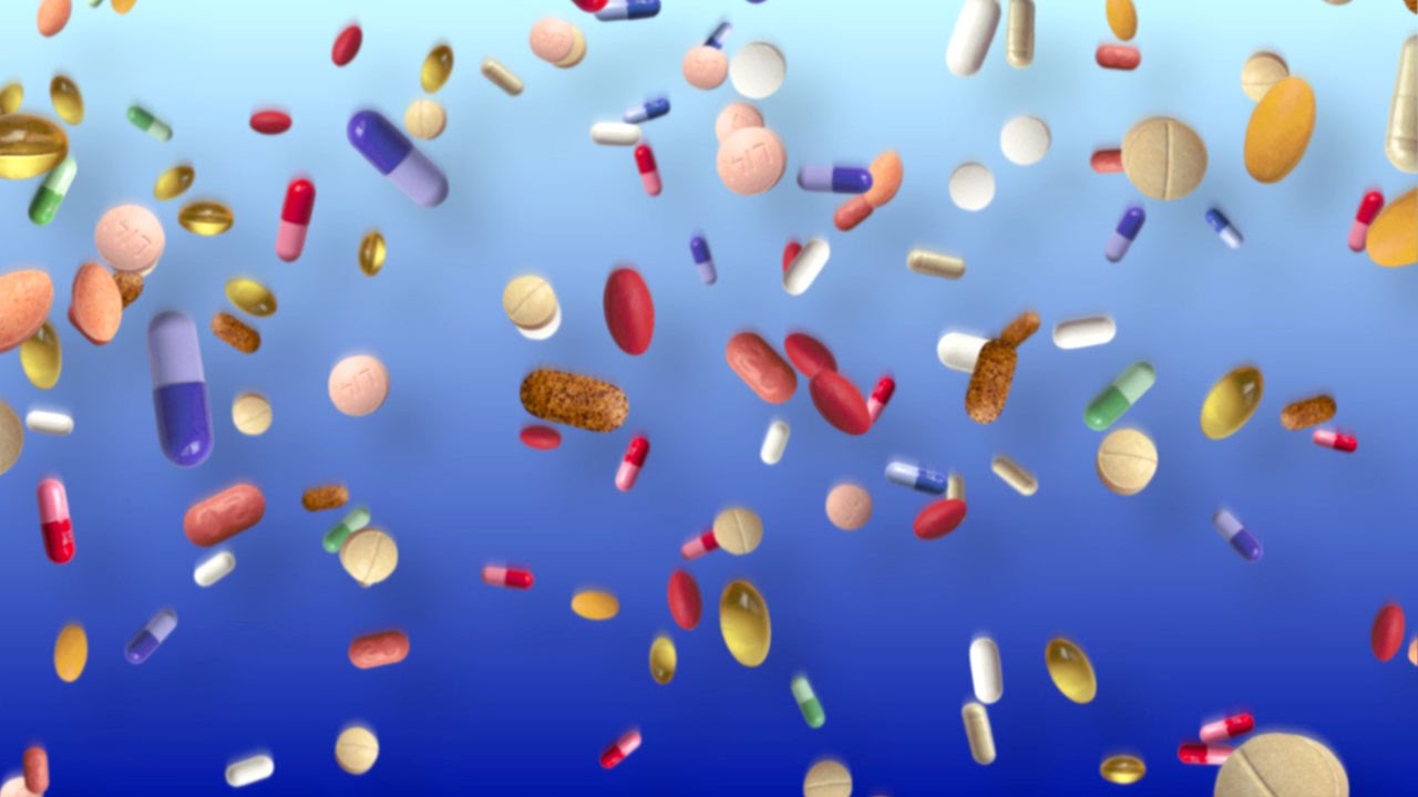 HD Background Pills Vitamins Prescription Drugs Health