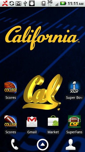 Officially licensed University of California Bears Live Wallpaper 288x512
