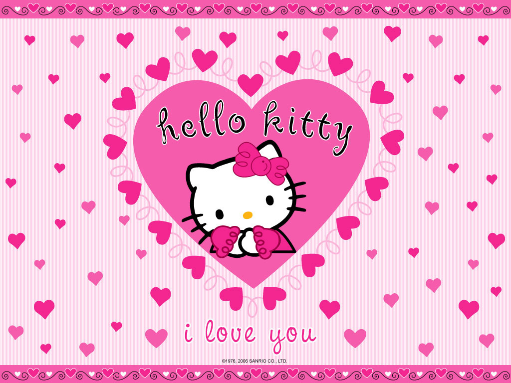 Love You Hello Kitty Wallpaper