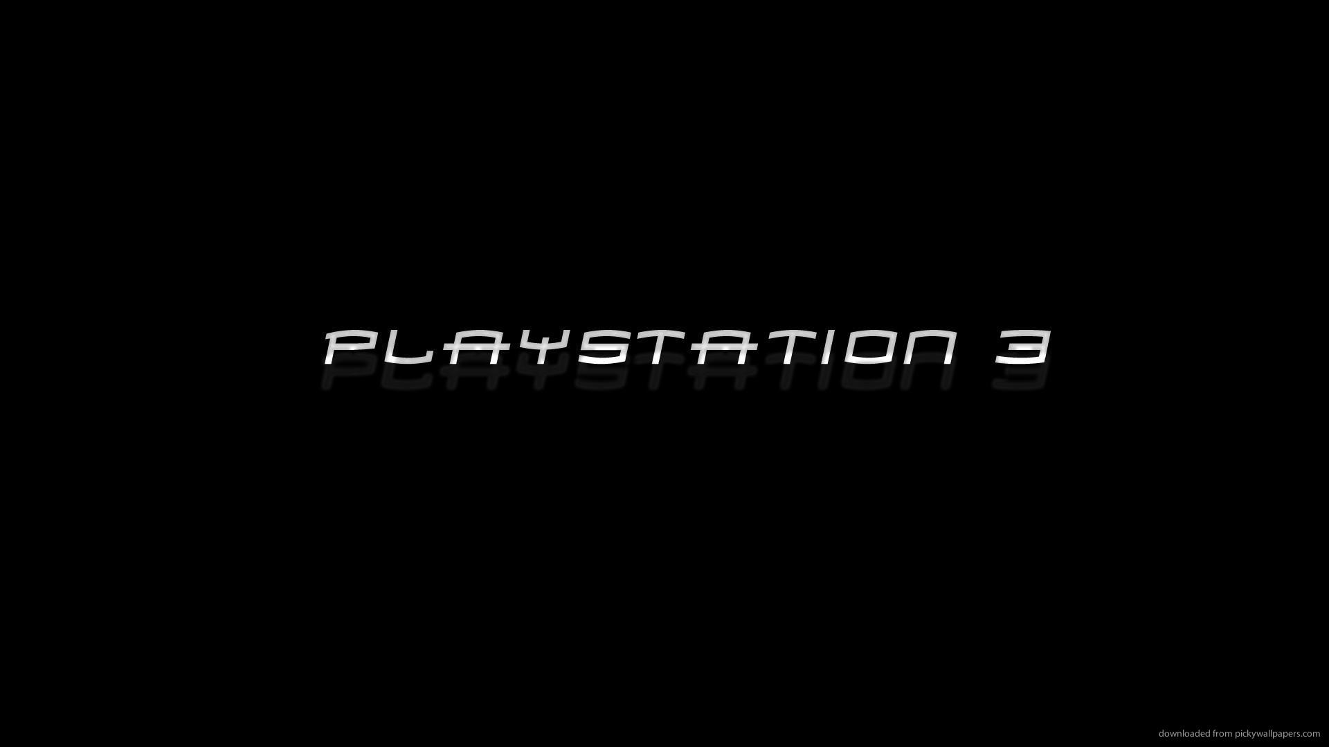 Playstation Logo On Black Wallpaper