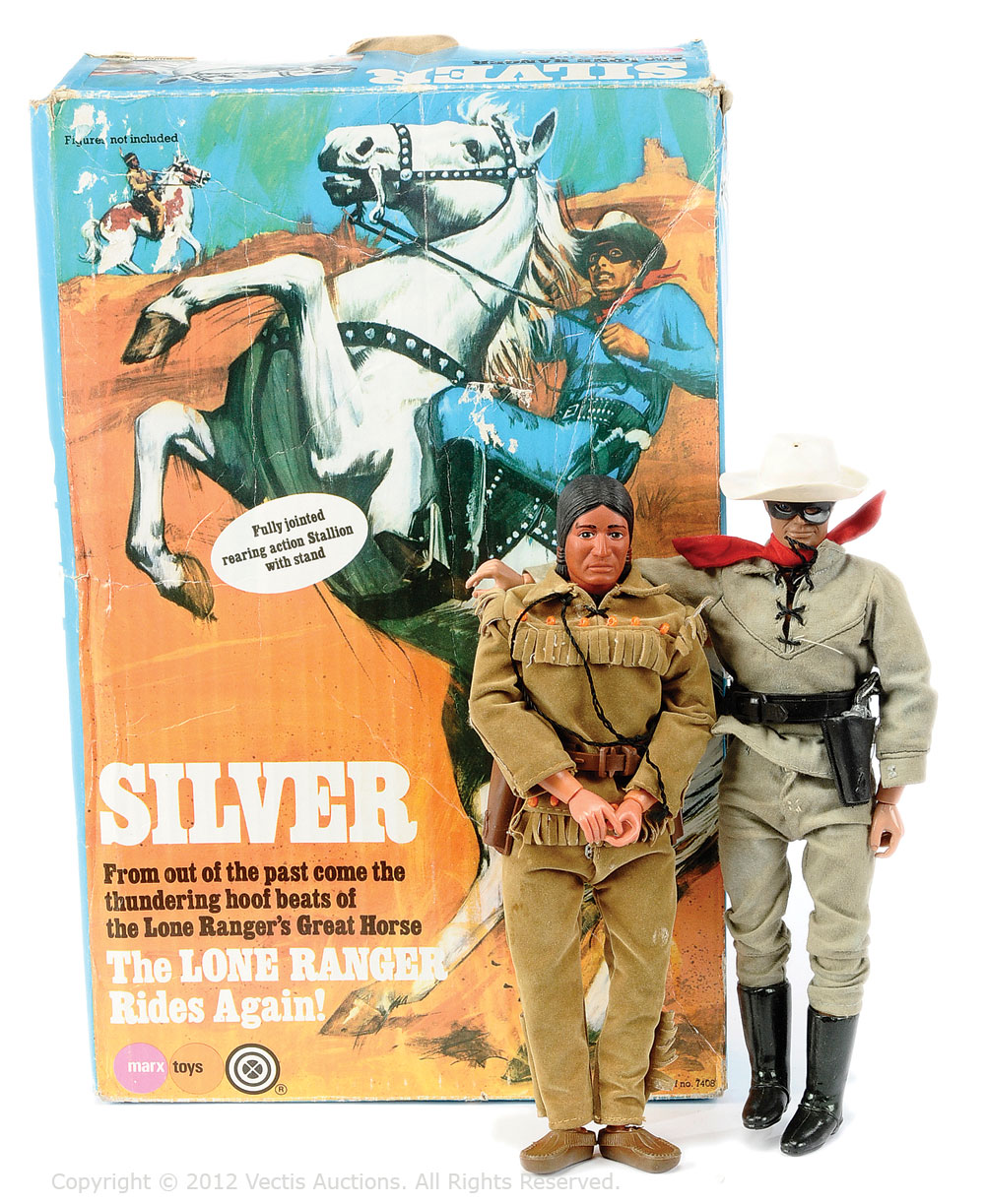 Marx Toys Lone Ranger Including Silver The Rangers Horse