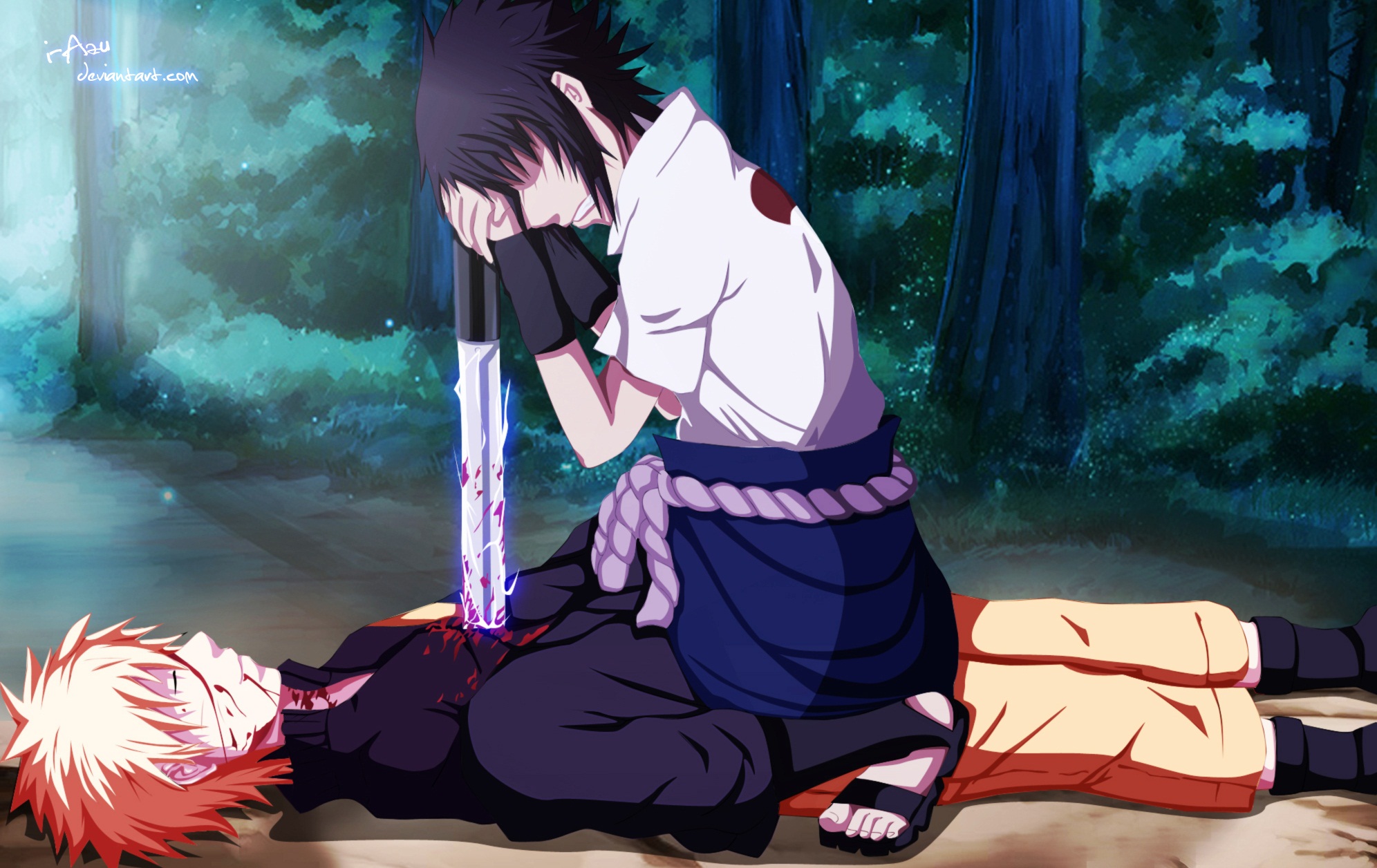 Naruto Vs Sasuke HD Wallpaper By I