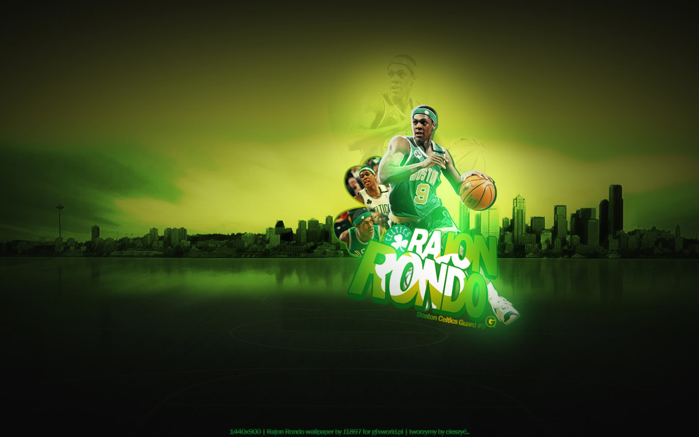 Rajon Rondo Boston Widescreen Wallpaper Basketball At