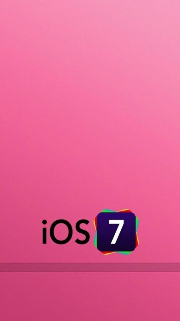 Ios Logo With Pink Background iPhone Wallpaper