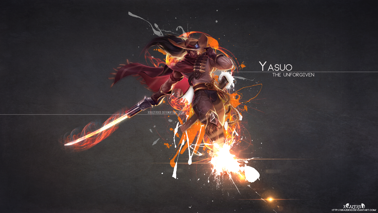 Wallpaper Games Xrazerxd League Of Legends Highnoon Yasuo