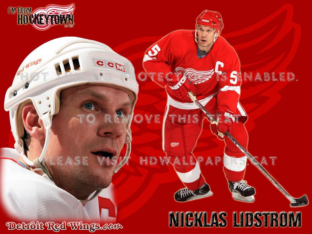 Nichlas Lidstrom Hockey Red Wings Captain