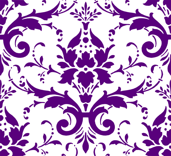 Purple Damask Clip Art At Clker Vector Online Royalty