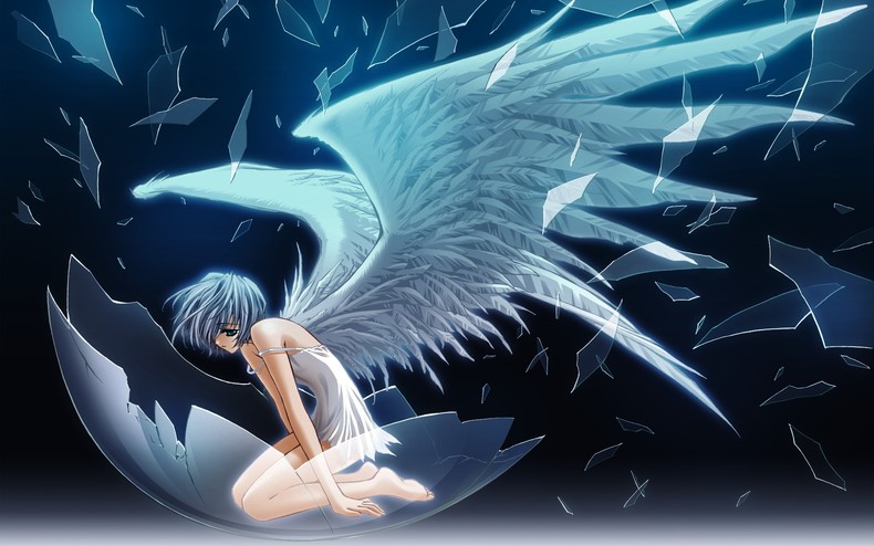 Fallen Angel Anime Girls Wallpaper Theanimegallery