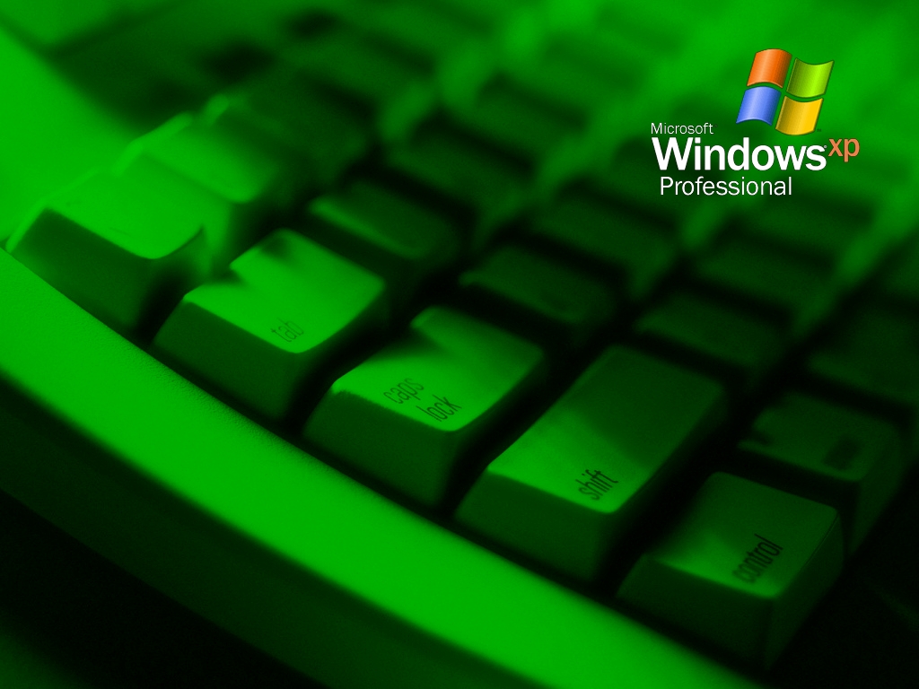 Windows Xp Profissional Verde Vetor