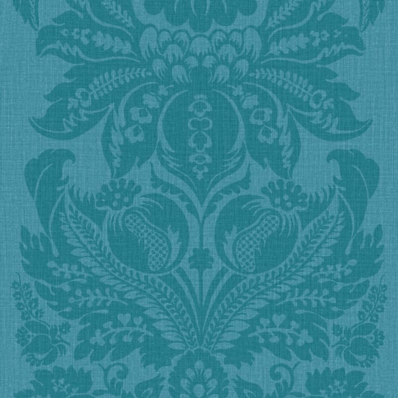 Grand Damask Wallpaper In Turquoise By Arthouse Vintage Customer
