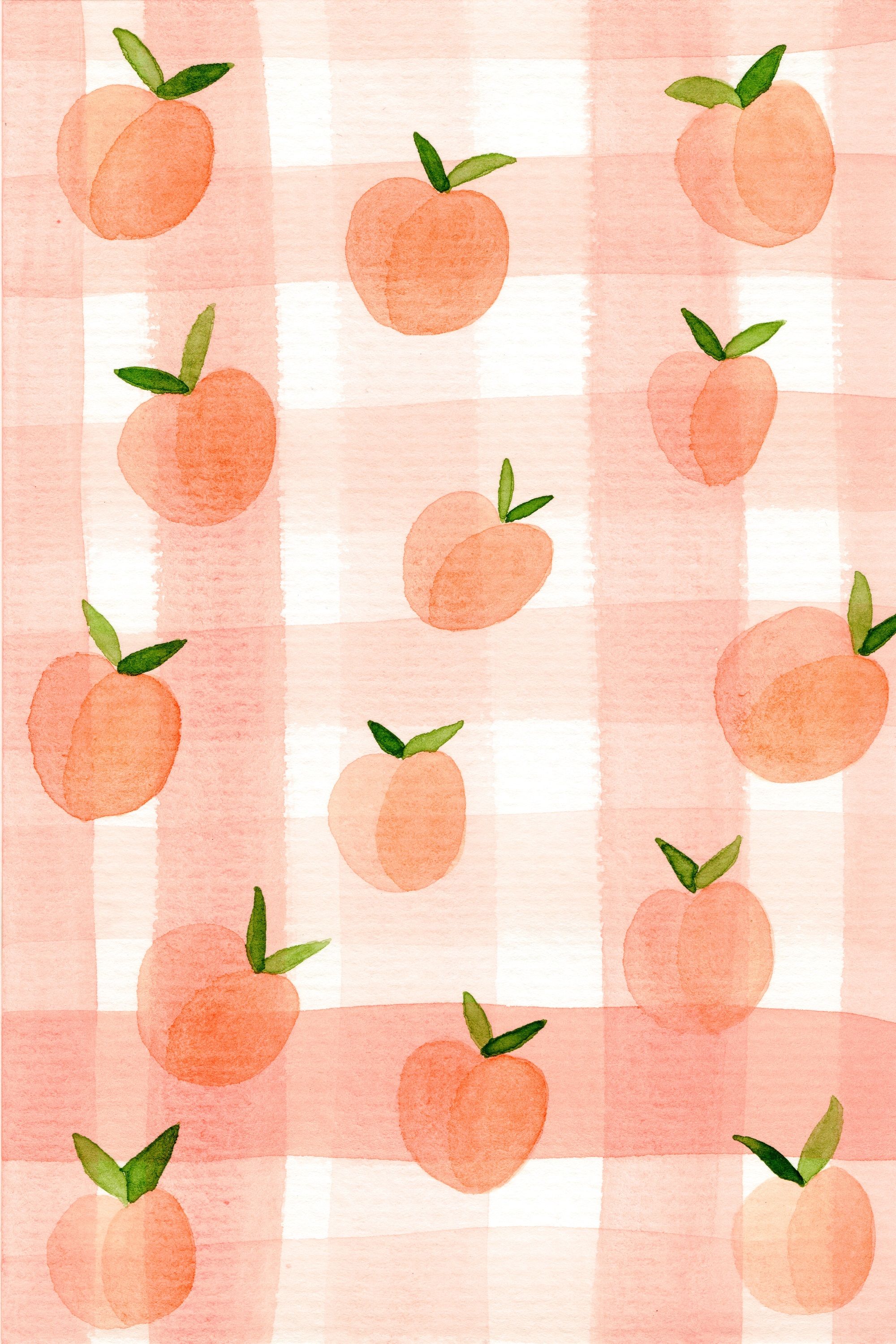Peach Wallpaper Cute Pastel Patterns iPhone