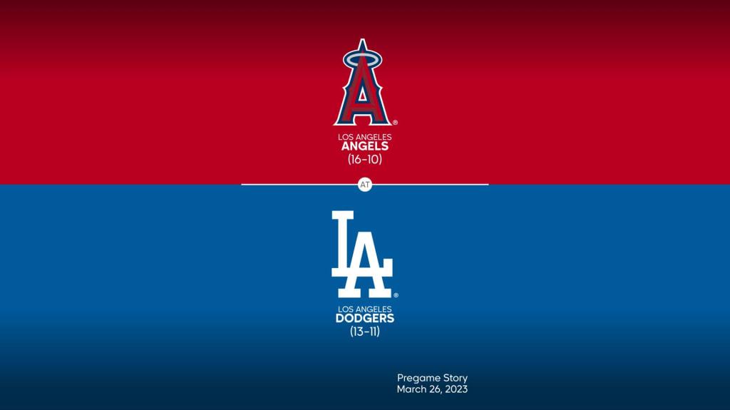 Angels At Dodgers Title Slate Mlb