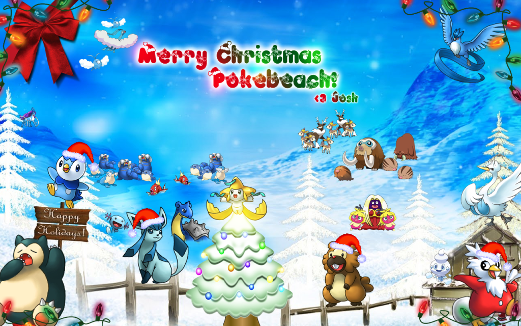 Pix For Pokemon Christmas Wallpaper