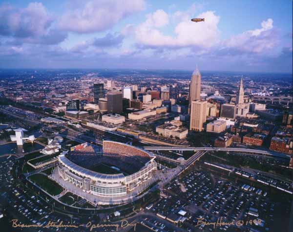 Cleveland Browns Stadium Aerial Photo Photography Pictures Posters