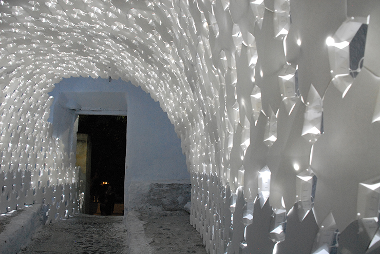Daphne Installation for Santorini Biennale Built Entirely with