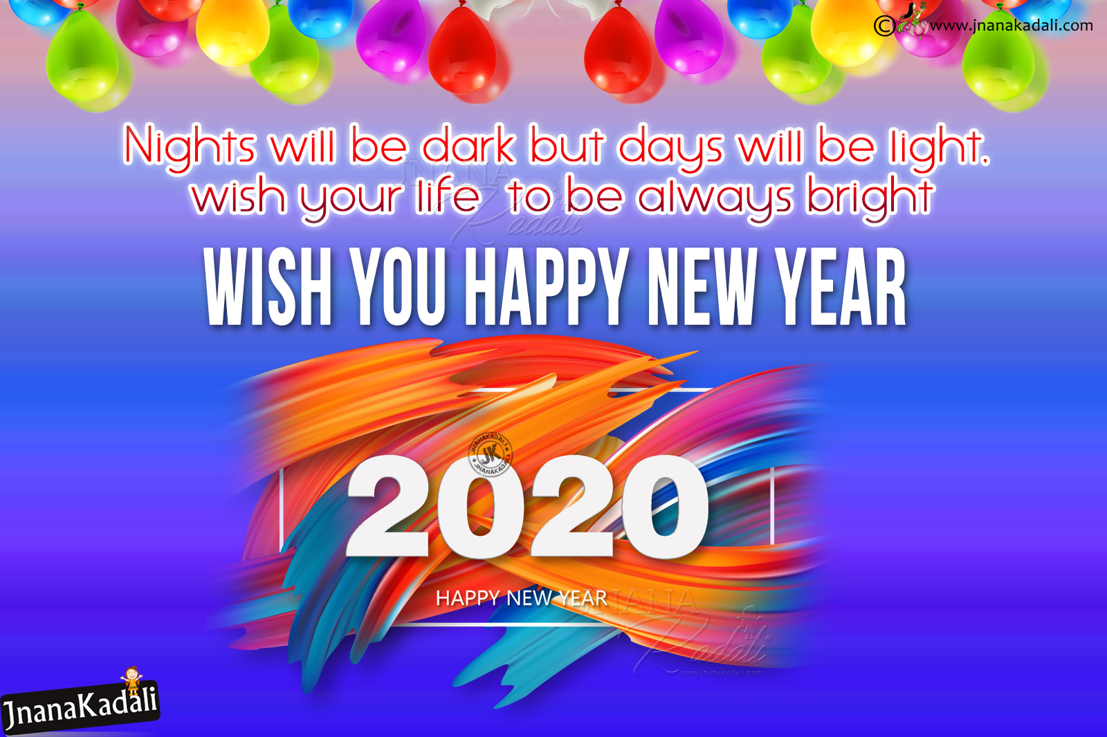 Happy New Year Greetings Wallpaper In English