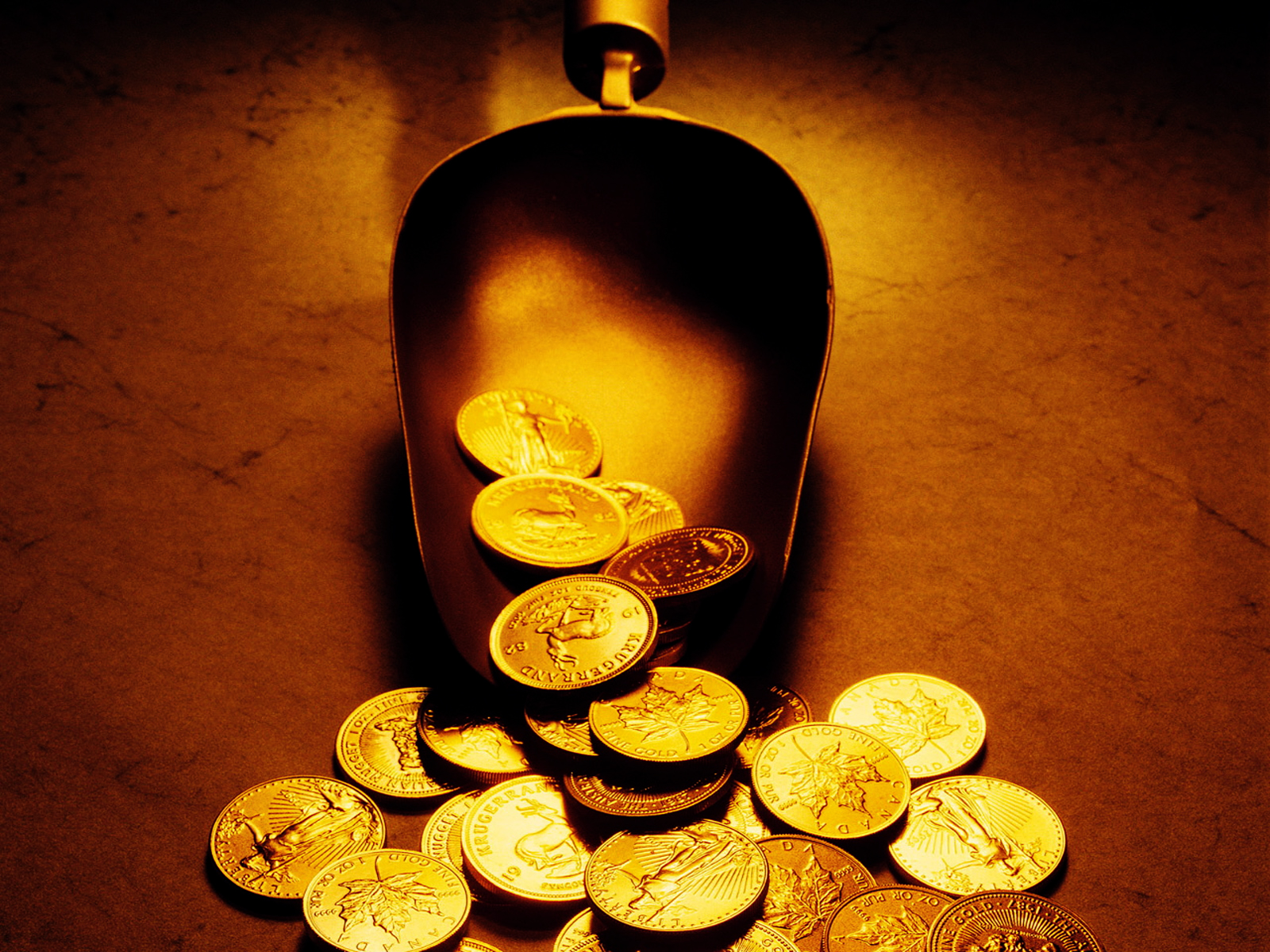 Gold Bars And Coins HD Wallpaper Stock Photos