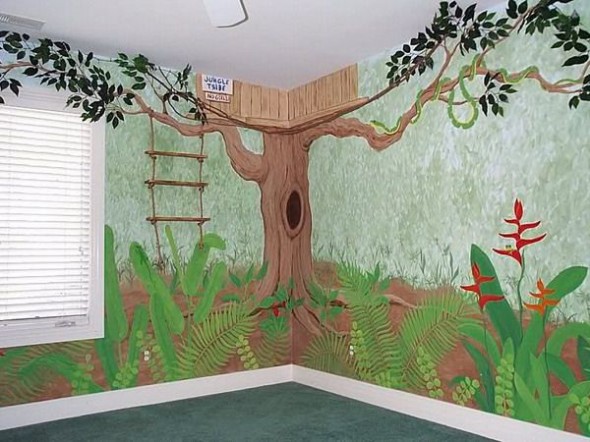 Jungle Bedroom Wall Jungle Bedroom Wall Decal for Kids Bedroom